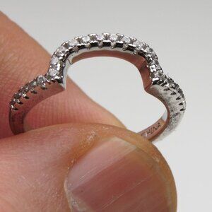 *925 Sterling Silver Diamond Ring insert